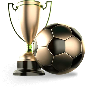 Trofeo y balón del catálogo de JB